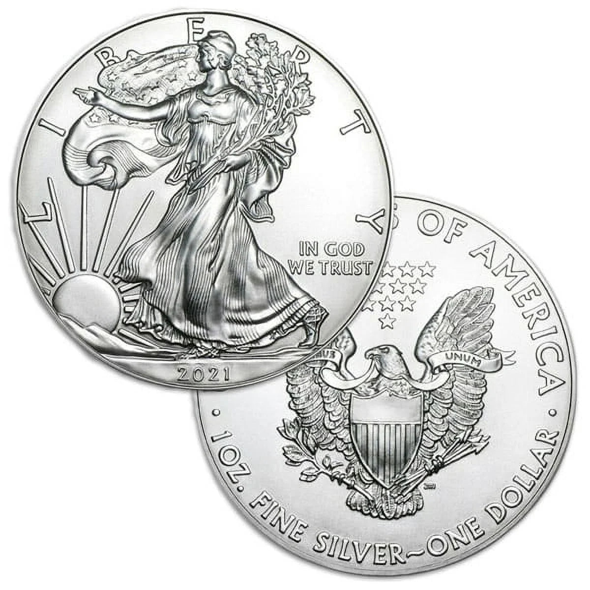 U.S. Mint 2021 American Silver Eagle (Type 1), Bullion