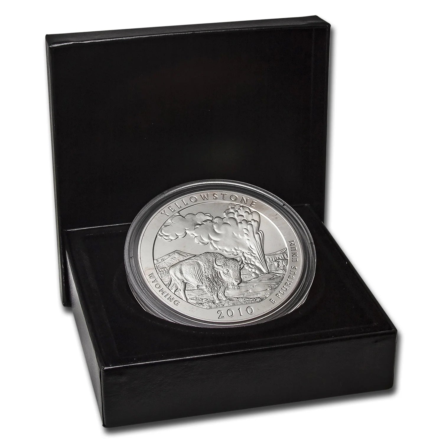 2010-P 5 Oz Silver ATB Yellowstone (W/Box & COA)