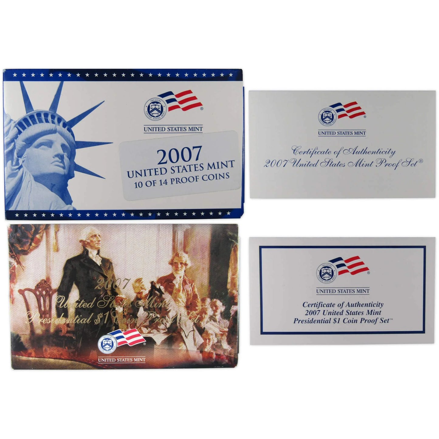 2007 Clad Proof Set U.S. Mint Original Government Packaging OGP COA