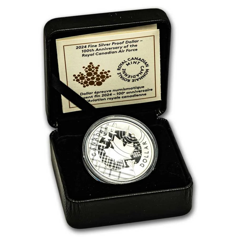 2024 RCM Ag Pf Dollar 100Th Anniv. Royal Canadian Air Force (Box)