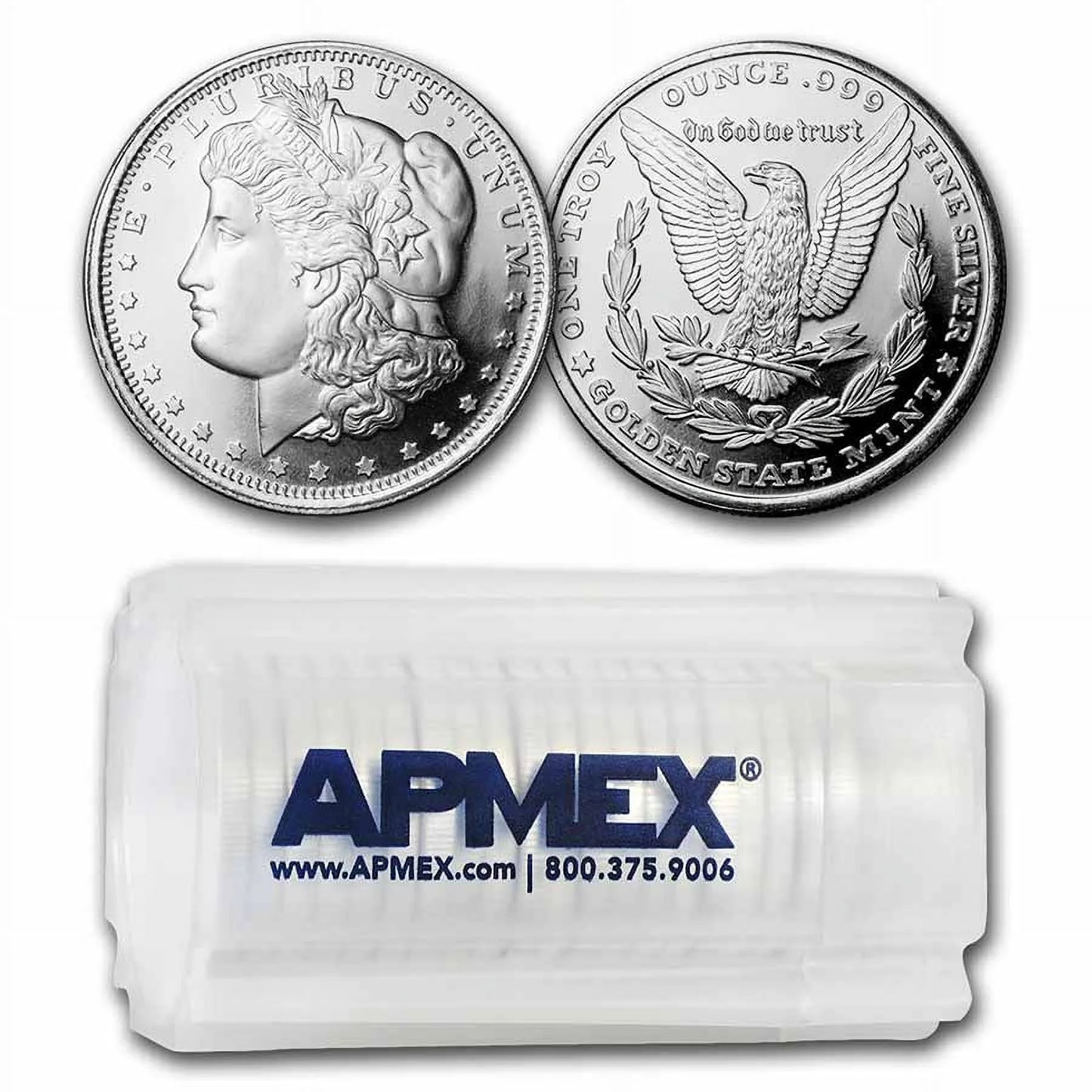 1 Oz Silver round - Morgan Dollar Design (20-Count Tube)