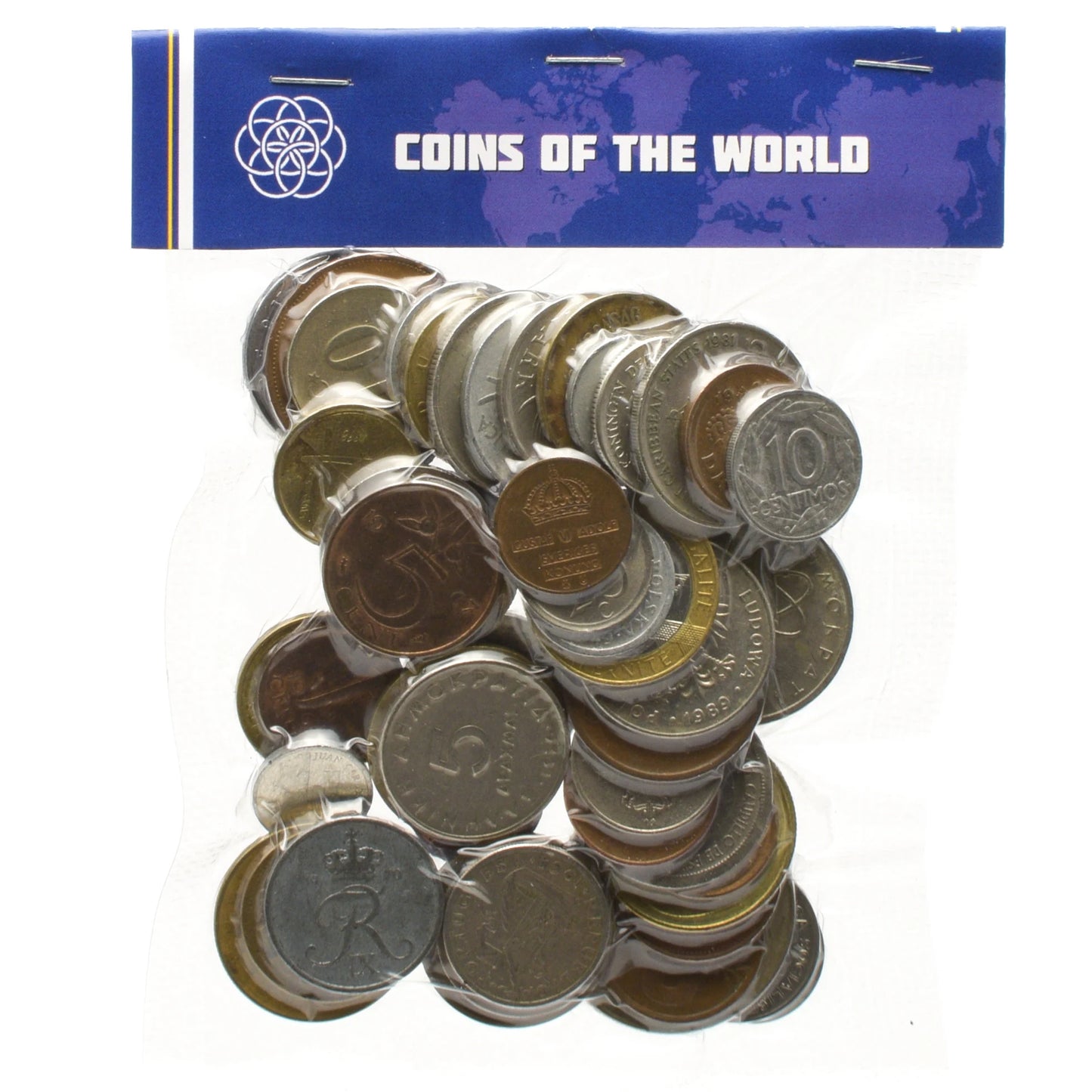 Lot of 20 - 500 Different Coins | World Countries Nations Empires States Civilizations | Unique Money | Pouch / Bag Included!