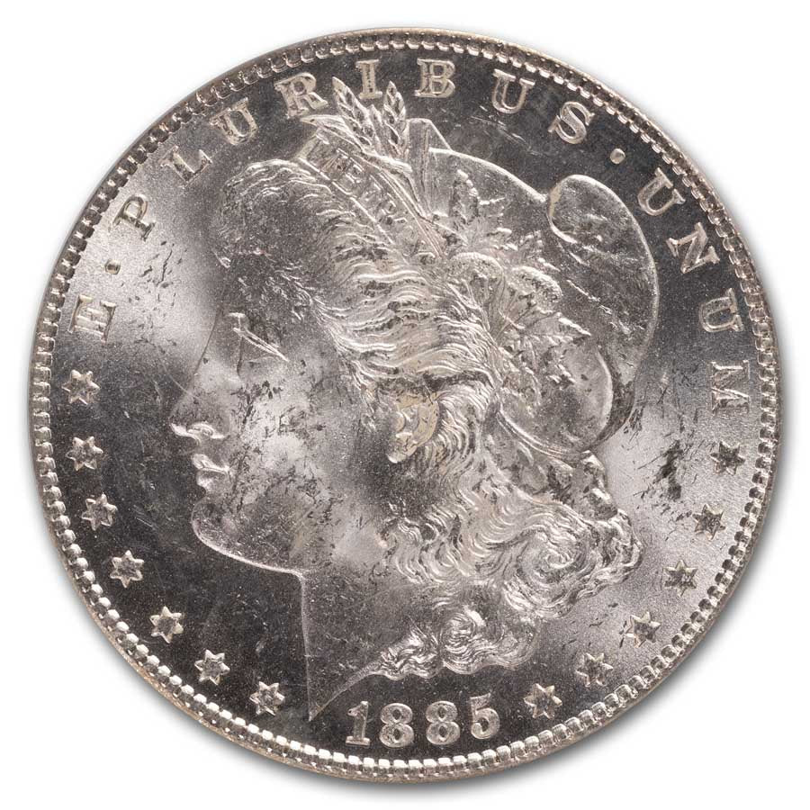 1885-CC Morgan Dollar MS-63 PCGS (Old Doily Holder)