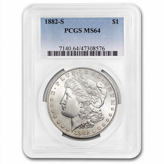 1882-S Morgan Dollar MS-64 PCGS