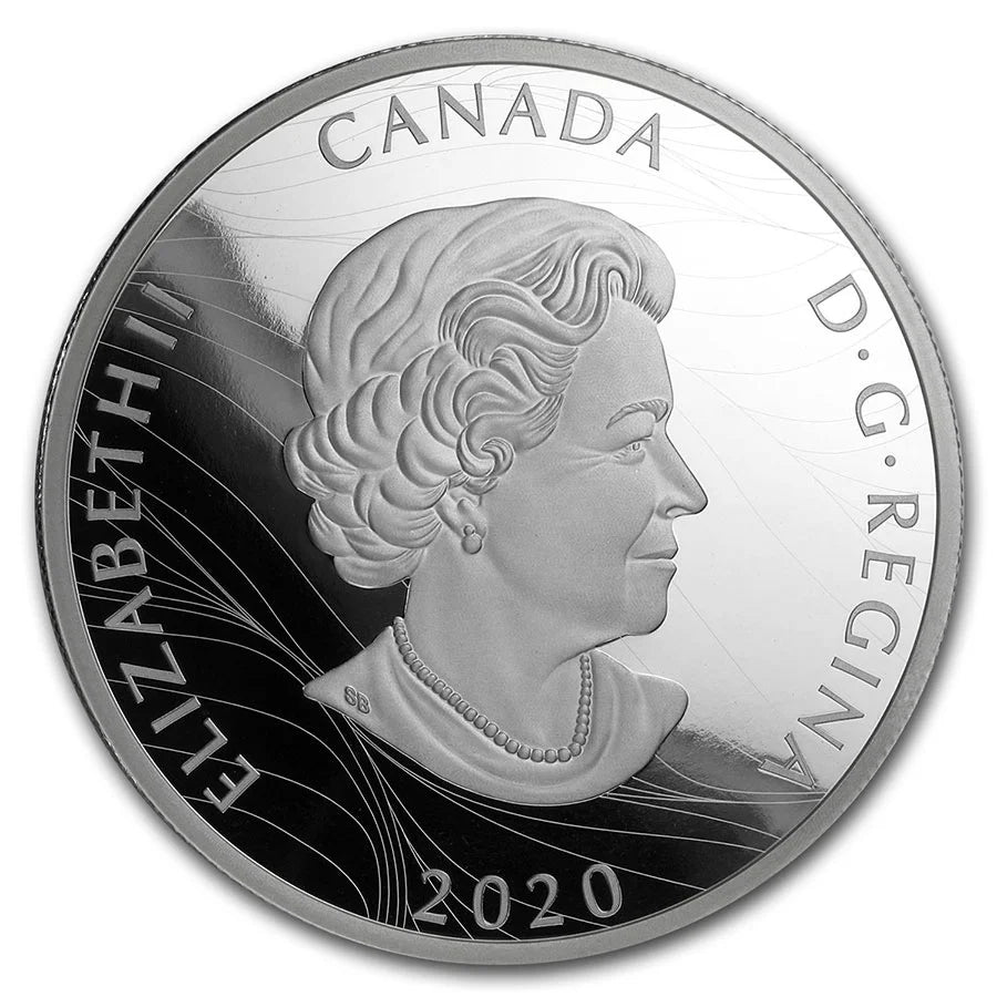 2020 Canada 5 Oz Silver $50 Courageous Bald Eagle