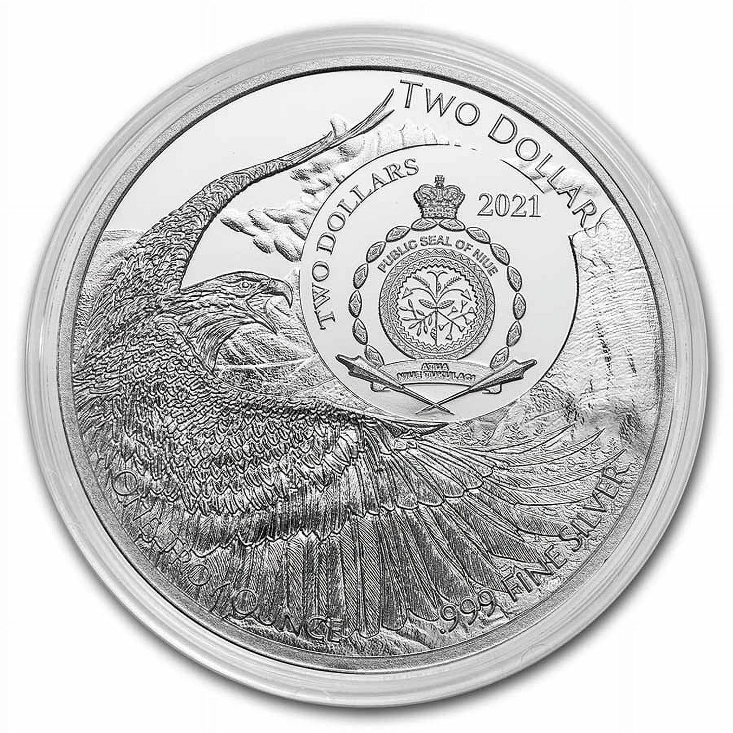 2021 Niue 1 Oz Silver PCGS 35Th Anniversary Coin BU