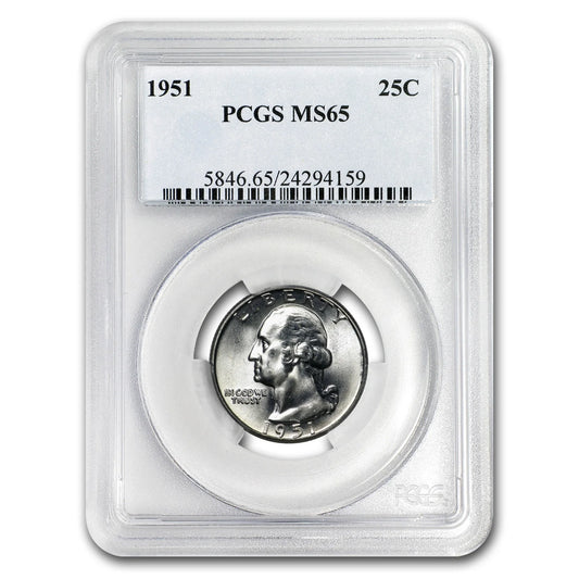 1951 Washington Quarter MS-65 PCGS