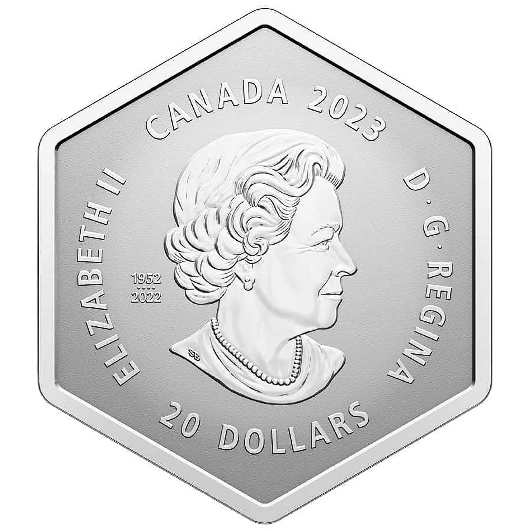 2023 Canada 1 Oz Silver Snowflake Crystal Coin