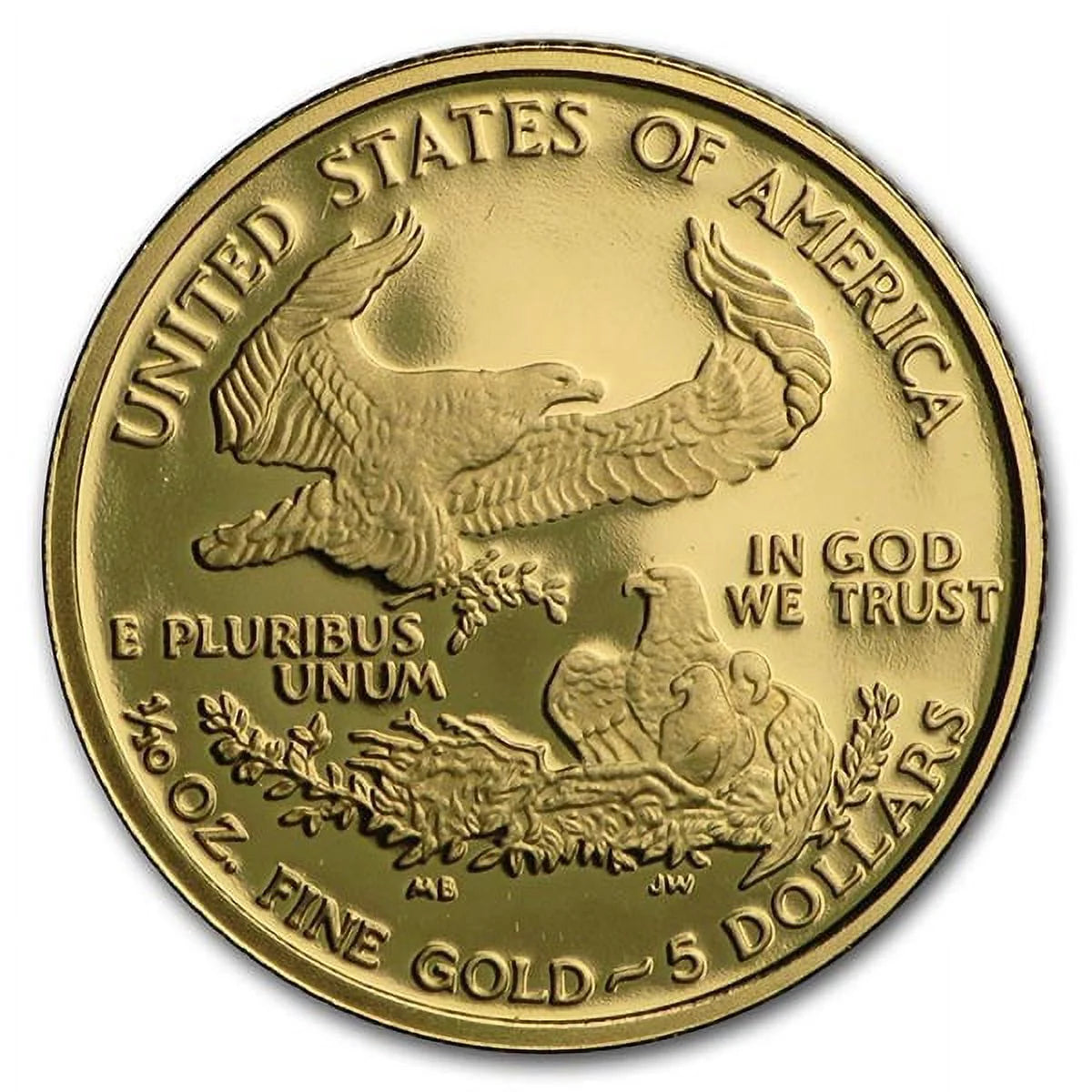 U.S. Mint, 1/10 Oz Proof Gold Eagle Coins, Bullion