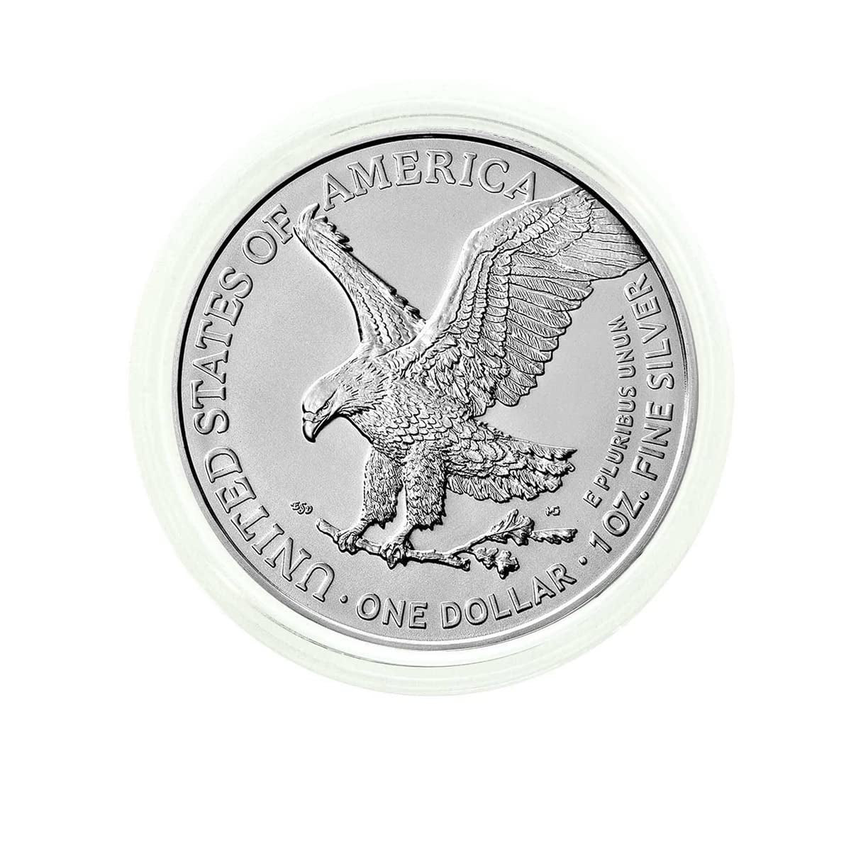 2024 American Silver Eagle .999 Fine Silver in Direct Fit Air Tite with Our Certificate of Authenticity Dollar Uncirculated US Mint