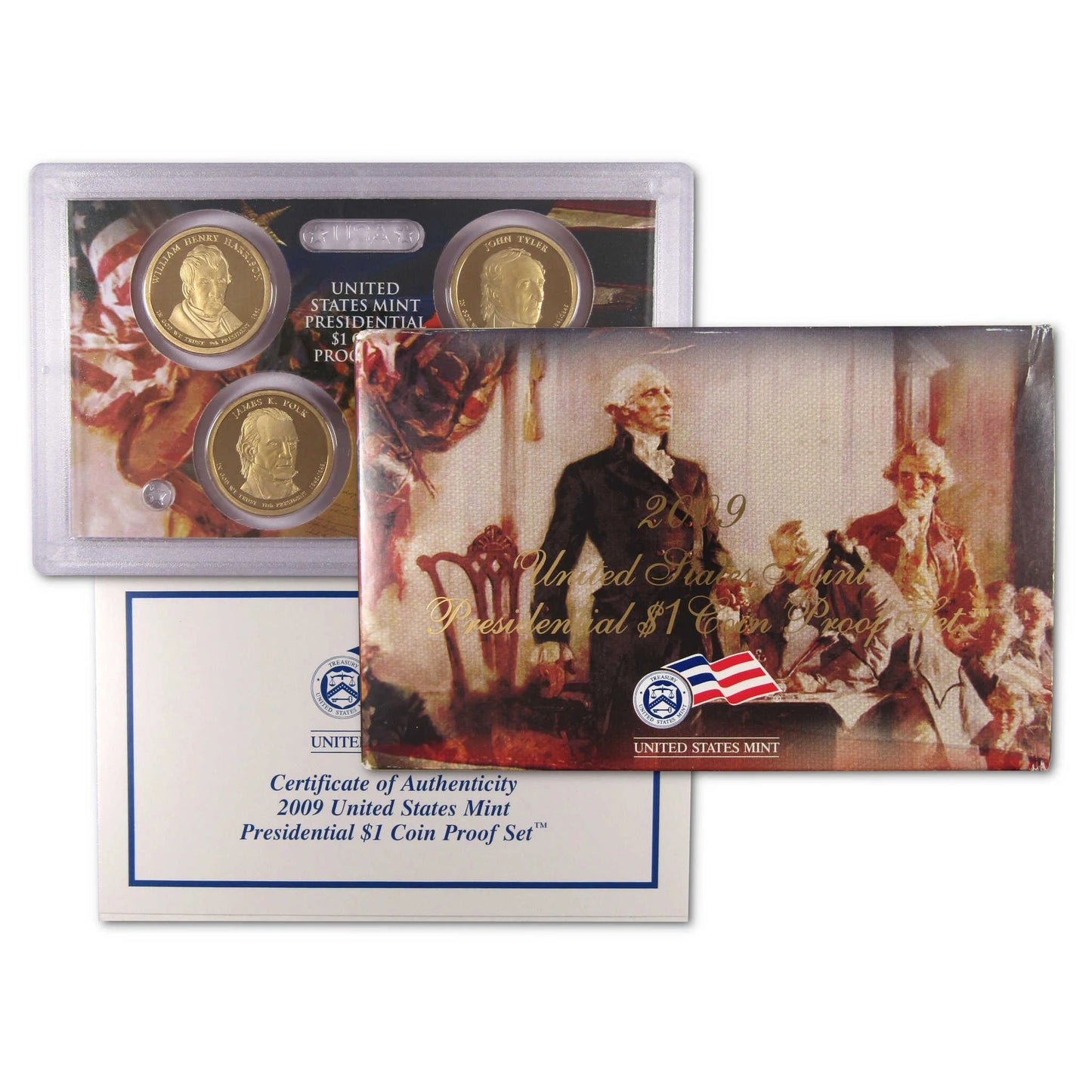 2009 Presidential Dollar Proof Set U.S. Mint Packaging OGP COA