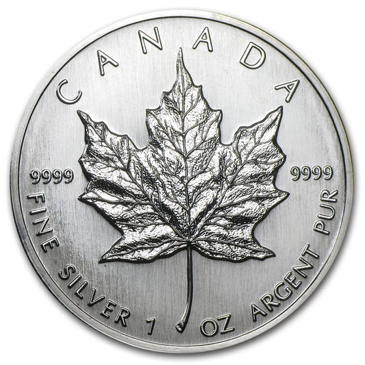 1989 Canada 1 Oz Silver Maple Leaf BU