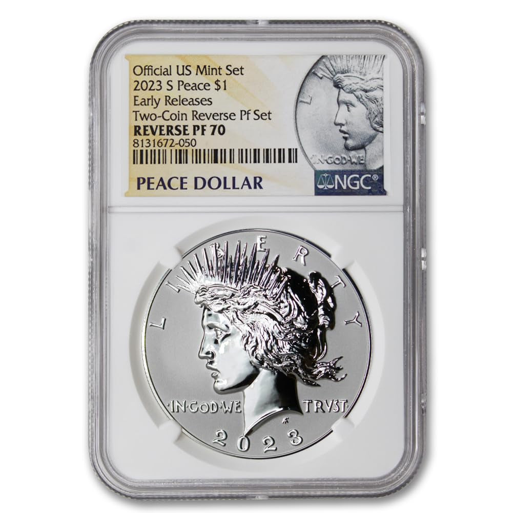 2023 S American Silver Peace Dollar Coin Reverse Proof PF-70 (Early Releases) $1 NGC Rev PF70