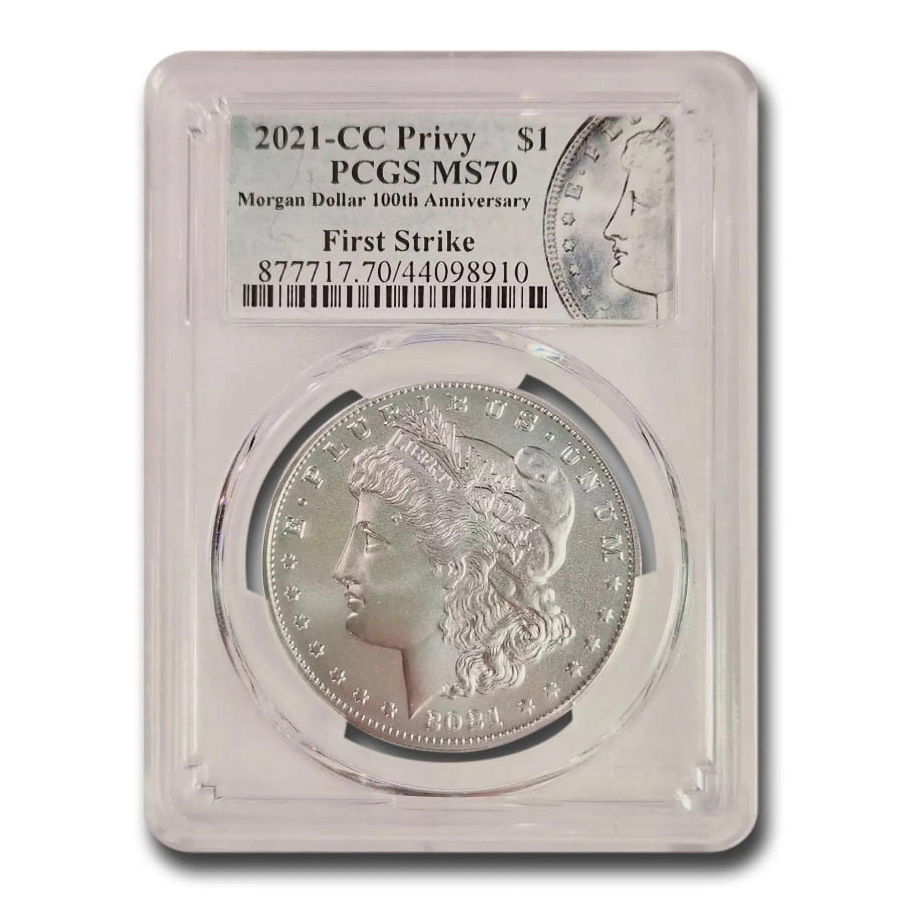 2021-(CC) Silver Morgan Dollar MS-70 PCGS (Firststrike®)