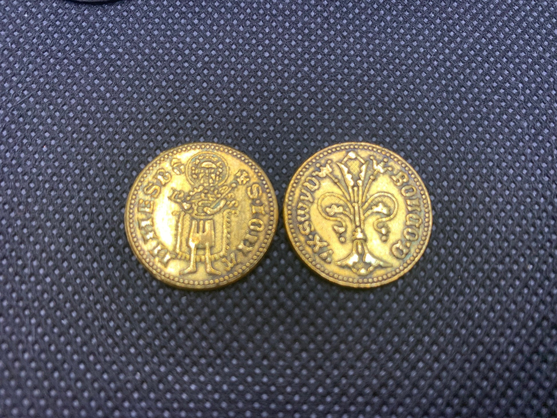 15Th-Century Replica Metal Coins for Pax: Renaissance – Set of 36 Durable Zinc Alloy Coins in Silver and Gold