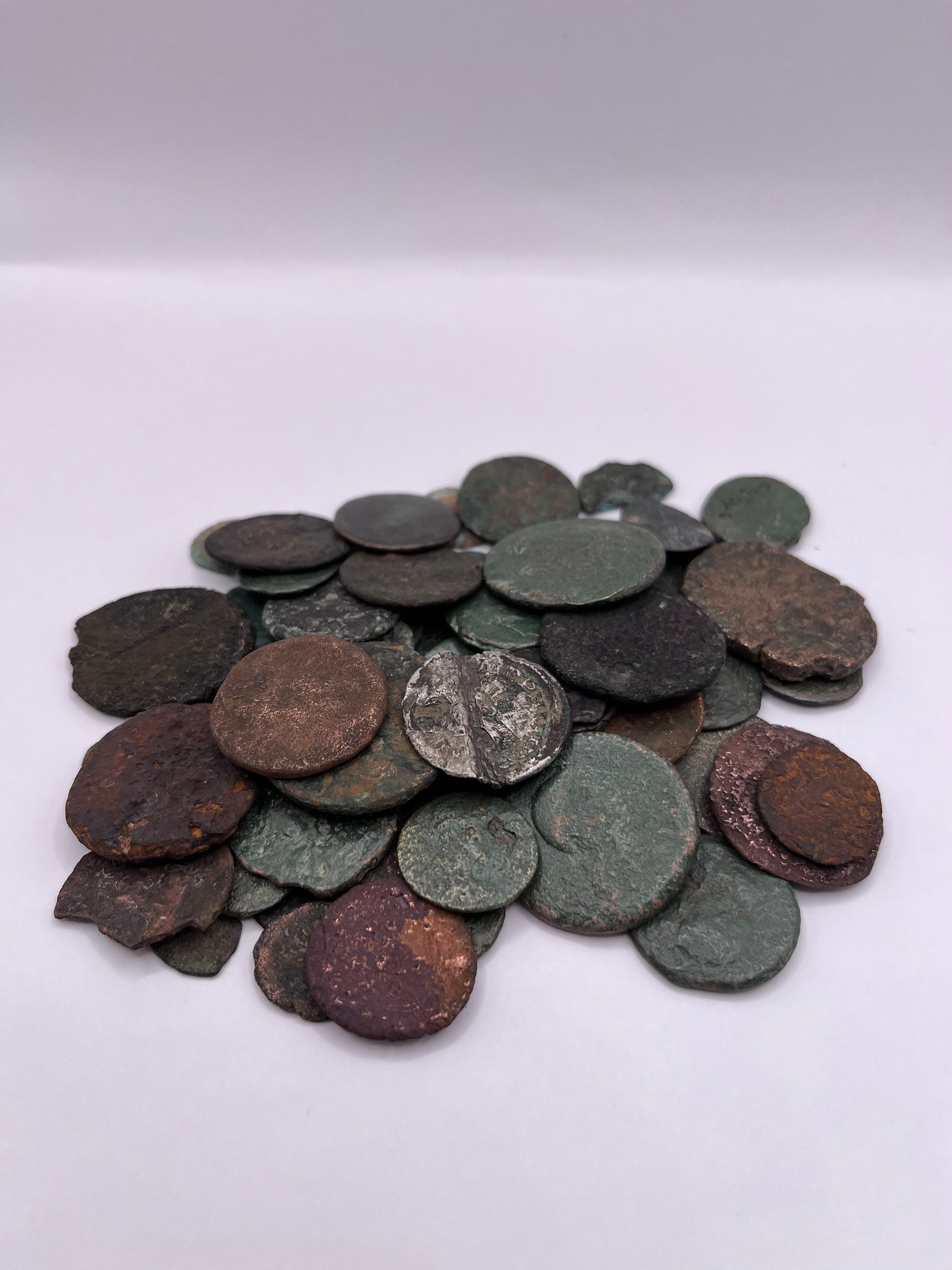 Ancient Bronze Roman Coin|D- LOW QUALITY| Authentic Roman Coins|1700 Years Old!| CHEAP, Bulk Buying Possible History Gift