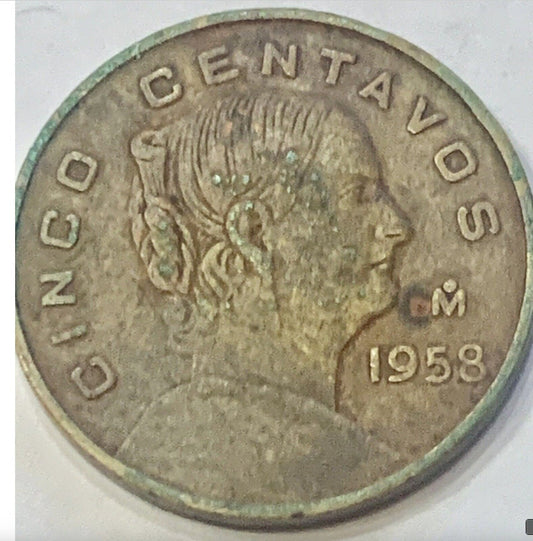 Mexico 5 Centavos 1958 Coin KM# 426: A Piece of Mexican History