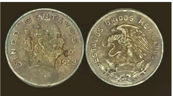 Mexico 5 Centavos 1958 Coin KM# 426: A Piece of Mexican History