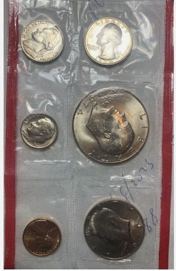 EXTREMELY RARE 1974 US Mint proof Set with Doubled Die Obverse Error