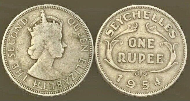 Seychelles 1 Rupee 1954: A Rare and Valuable Coin from the British Colonial Peri