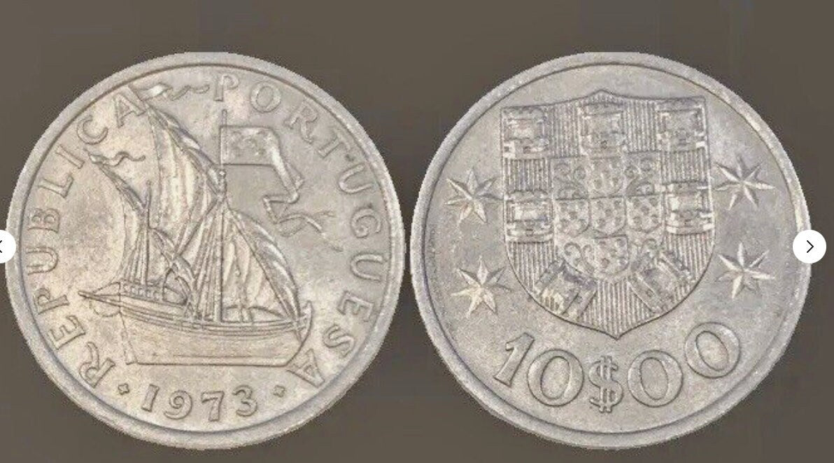 1973 Portugal 10 Escudos - Rare Coin!