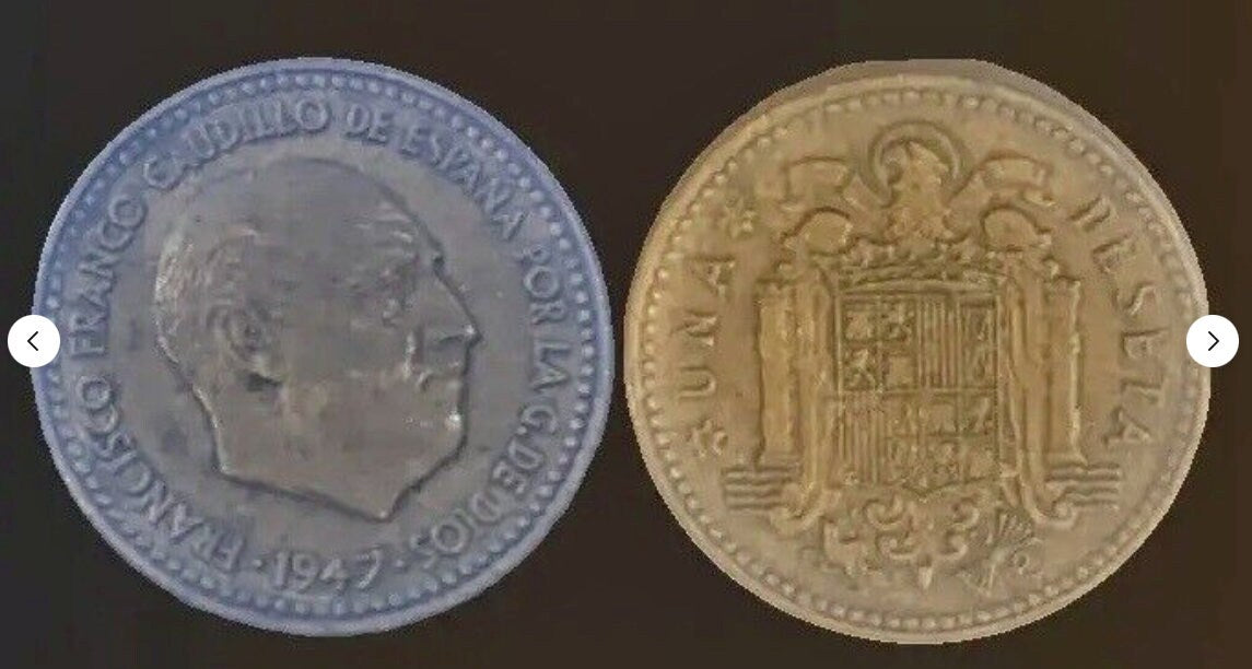 Own a Piece of Spanish History: The Exquisite 1947 Spanish 1 Peseta Coin