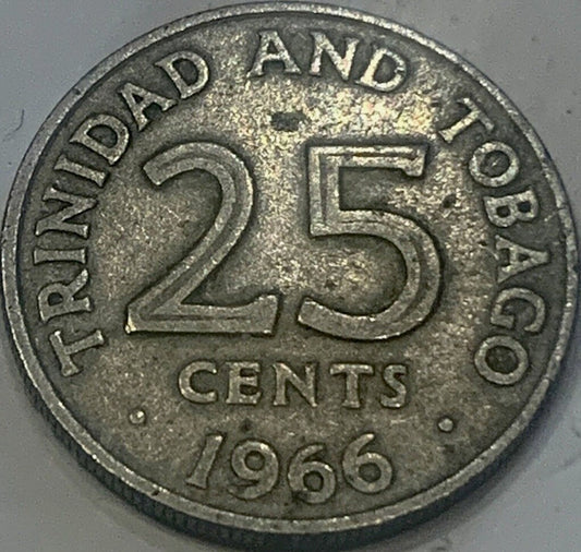 Unveil a Timeless Treasure: The 1966 Trinidad and Tobago 25 Cents Coin