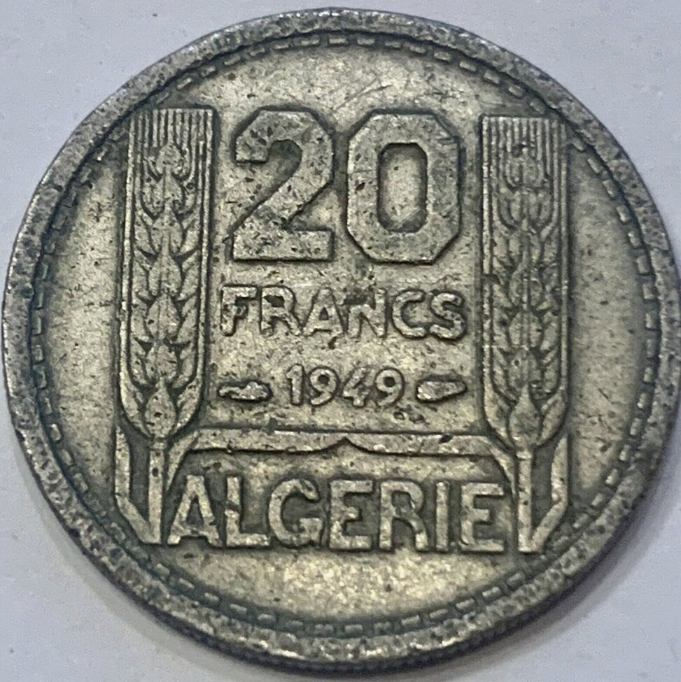 Own a Piece of History: Uncirculated 1949 Algeria 20 Francs Coin