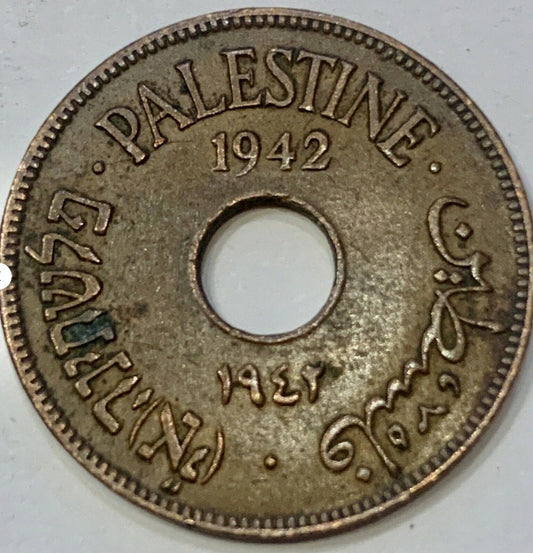 Own a Piece of History: Palestine 10 Mil, 1942 Coin