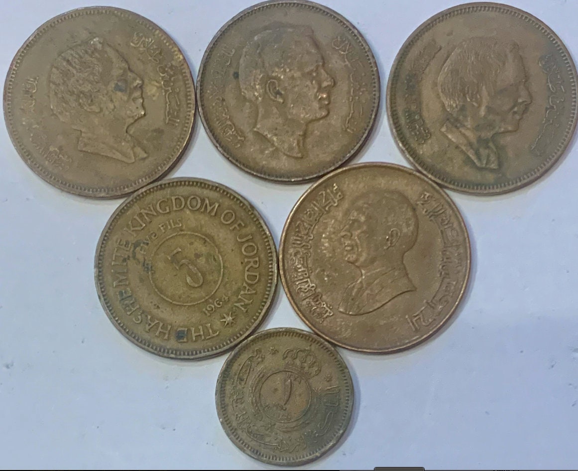 Vintage Jordanian Coins: 1960-1996