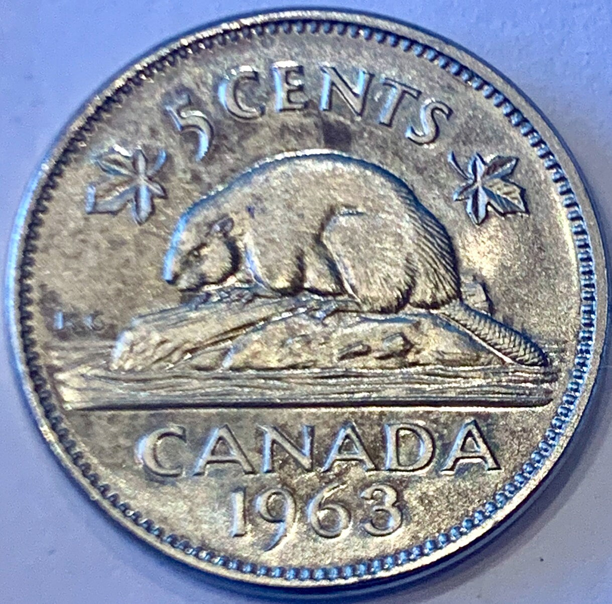 Vintage Canadian 5-Cent Coin Collection ( 7 Pcs )