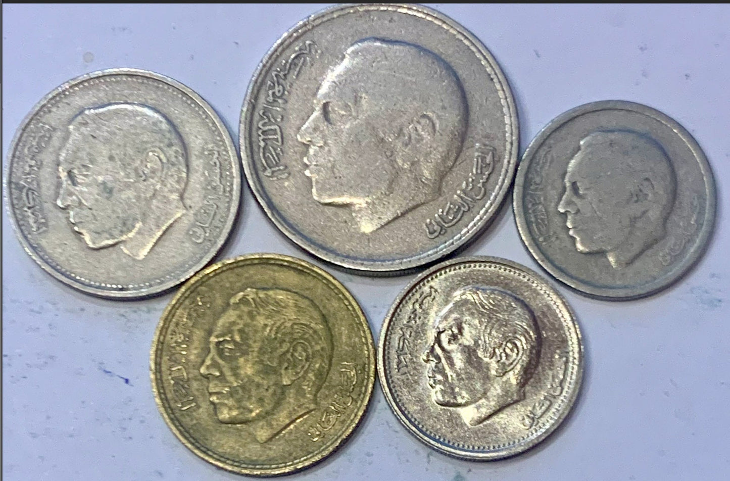 Collection of 5 Moroccan Coins - Must Have