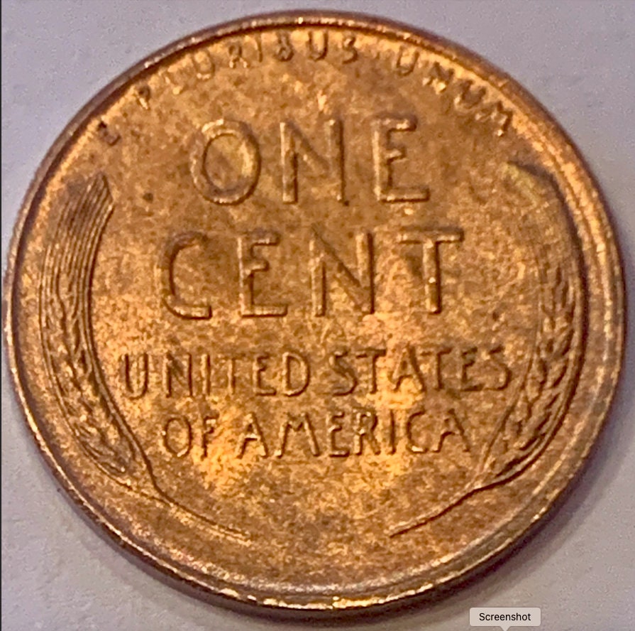 Rare 1945 San Francisco Mintmark “S” USA 1 Cent Coin