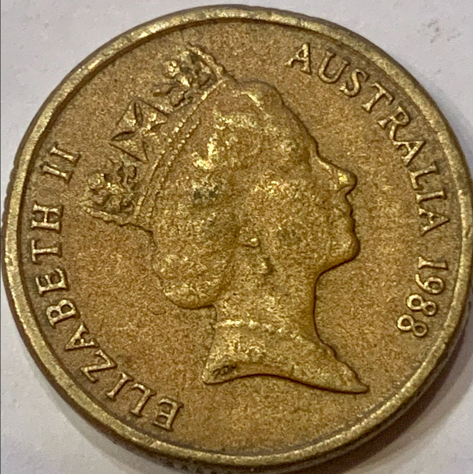 Rare Vintage 1988 Australian 2 Dollar Coin - A Piece of History"