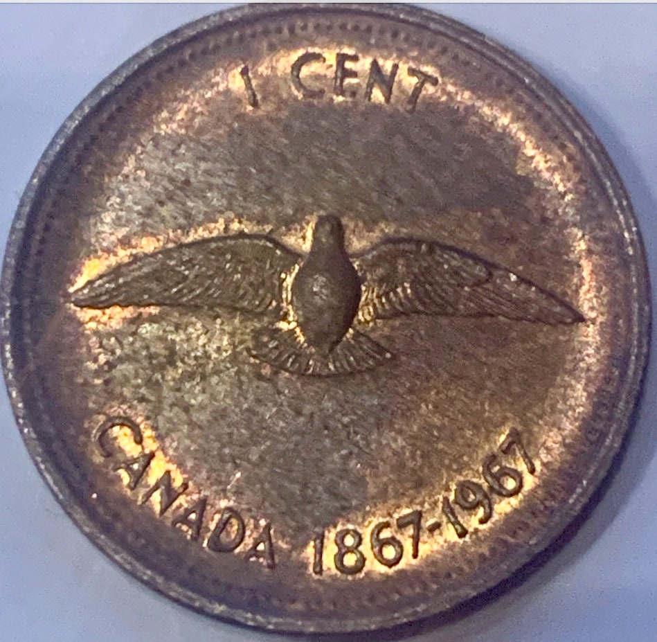 Rare Gem: 1967 Canada 1 Cent - Celebrate 100 Years of Canadian Confederation!"