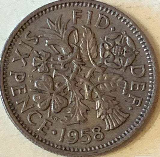 1958 and 1956 United Kingdom 6 Pence: A Glimpse into Royal History"