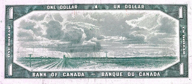 1954 Devil's Face 1 Dollar Note - A Rare Glimpse into Canadian Numismatic History"