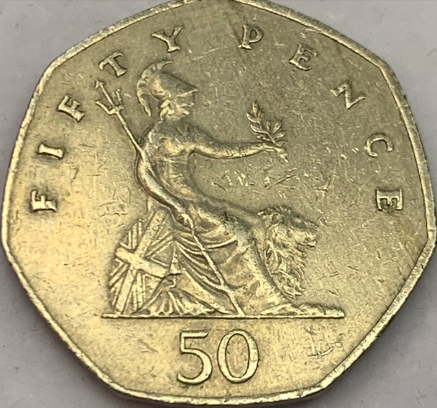 United Kingdom 50 New Pence, 1969: A Beautiful and Historic Coin from the Decimalisation Period
