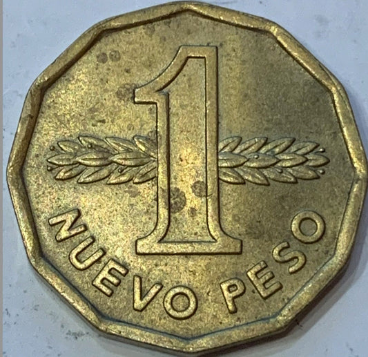 Unveil the Legacy: 1977-So Uruguay 1 New Peso Coin"