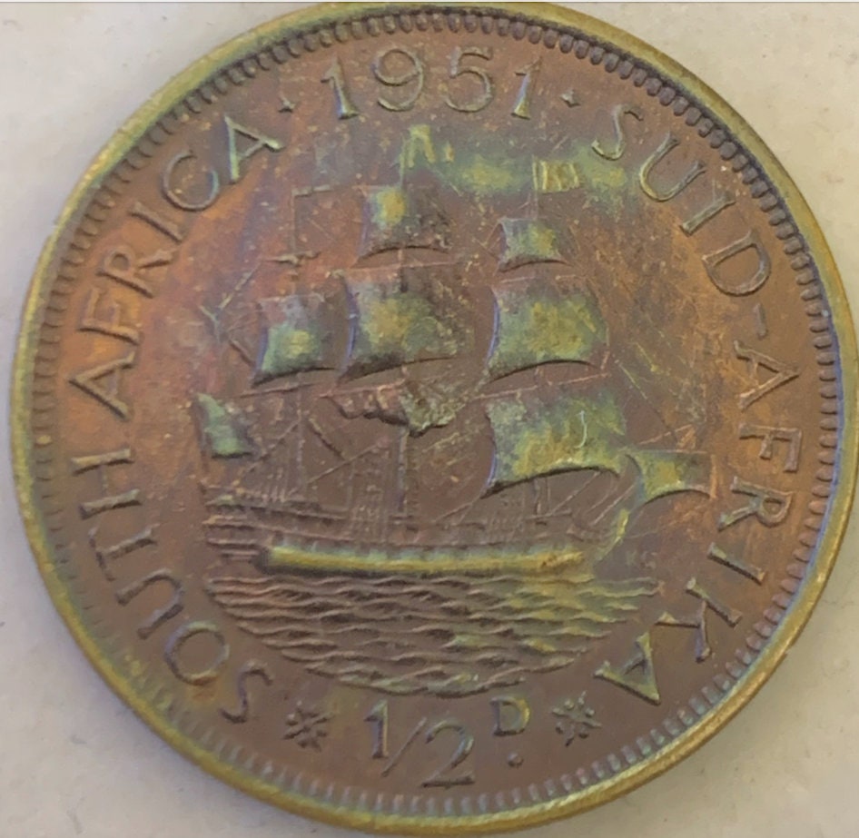 Invest in History: Exclusive South Africa Half Penny 1951/9 - Rare Opportunity!