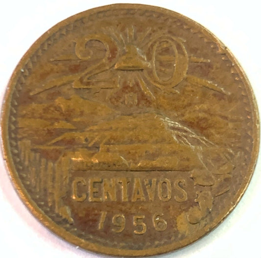 Rare Vintage Gems: Mexico 20 Centavos Coins from See Variants - A Collector's Dream"