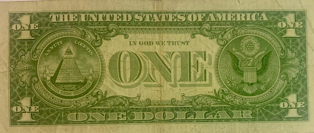 Historical Treasure: Vintage 1957 US 1 Dollar Silver Certificate Banknote"