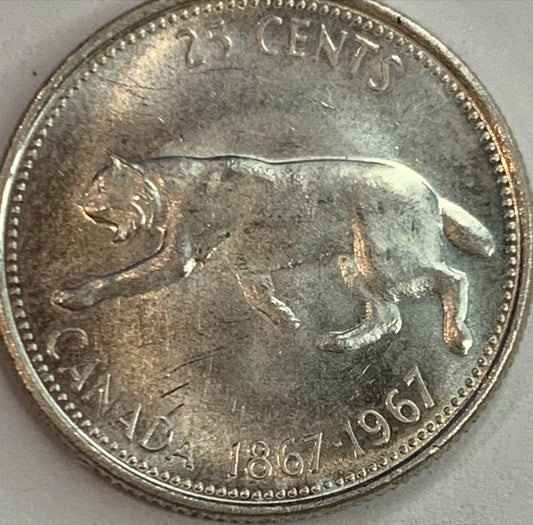 Invest in History: Iconic 100th Anniversary Canada 25 Cents Coin"