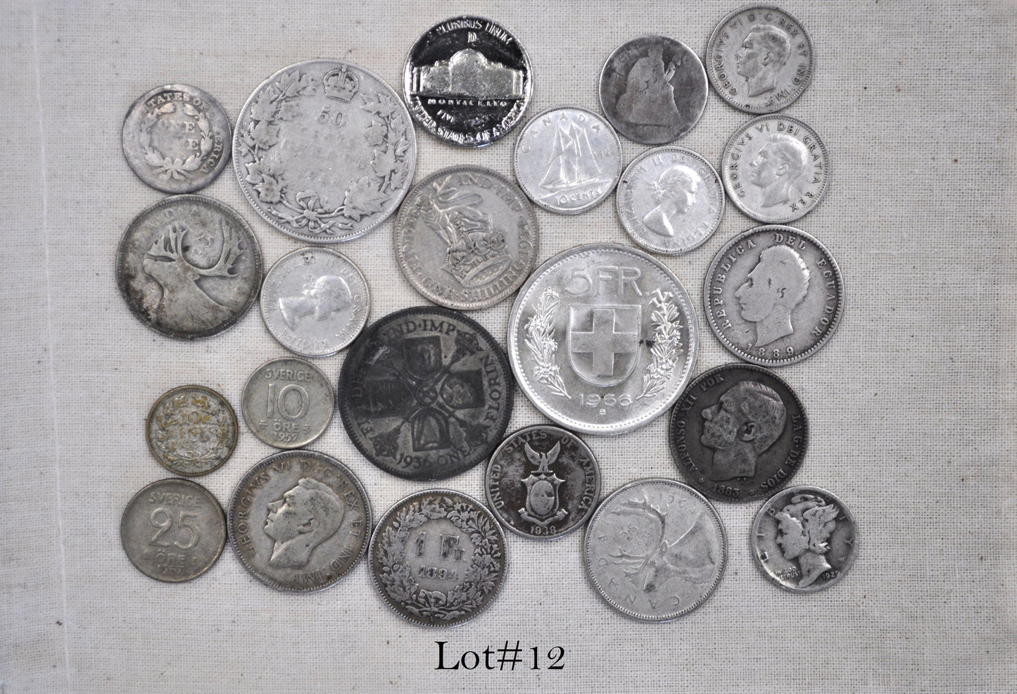 Lot of World Silver Coins - Multiple Lots Available, Check It Out! - Cool / Unique Silver Coin Lot - Old Silver Coins - Large Coin Lot!