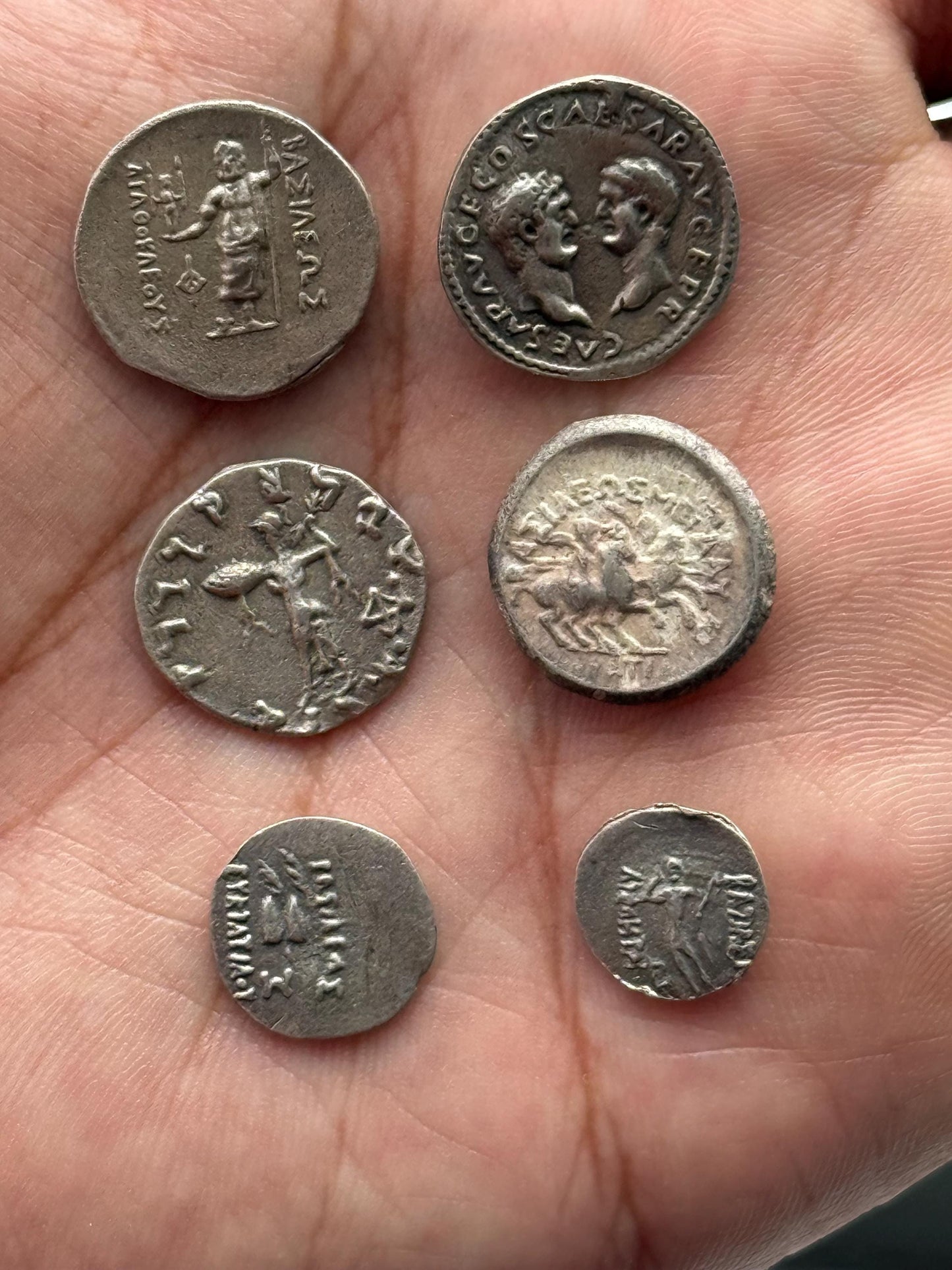 Ancient Authentic Bactrian and Roman Silver Coins