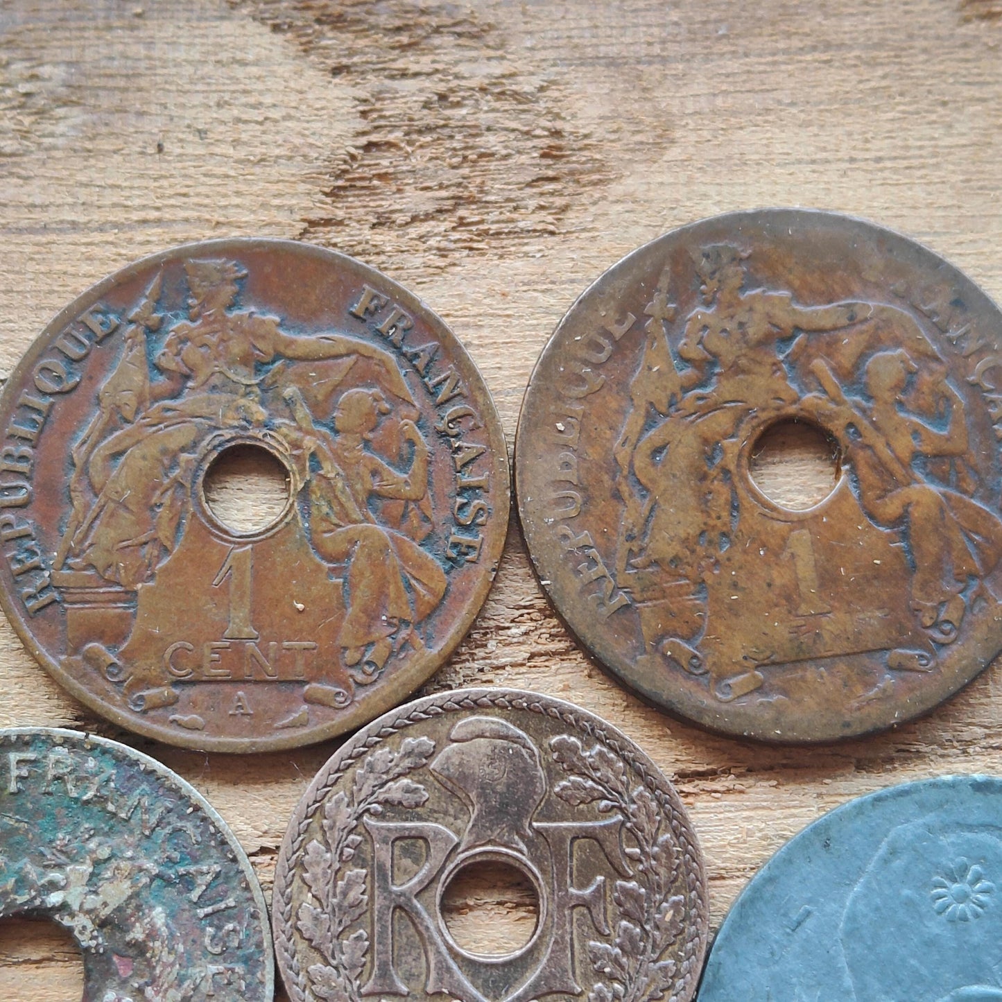 Vietnam Old Coin Lot from 1897 French Indochina Antique Numismatic Collectibles 6 Pcs. Historical Coins