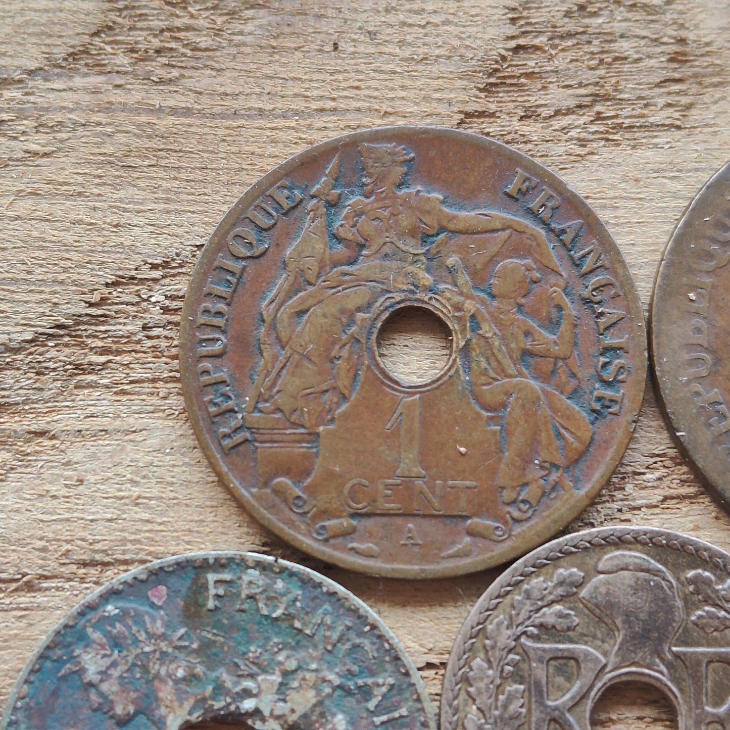 Vietnam Old Coin Lot from 1897 French Indochina Antique Numismatic Collectibles 6 Pcs. Historical Coins