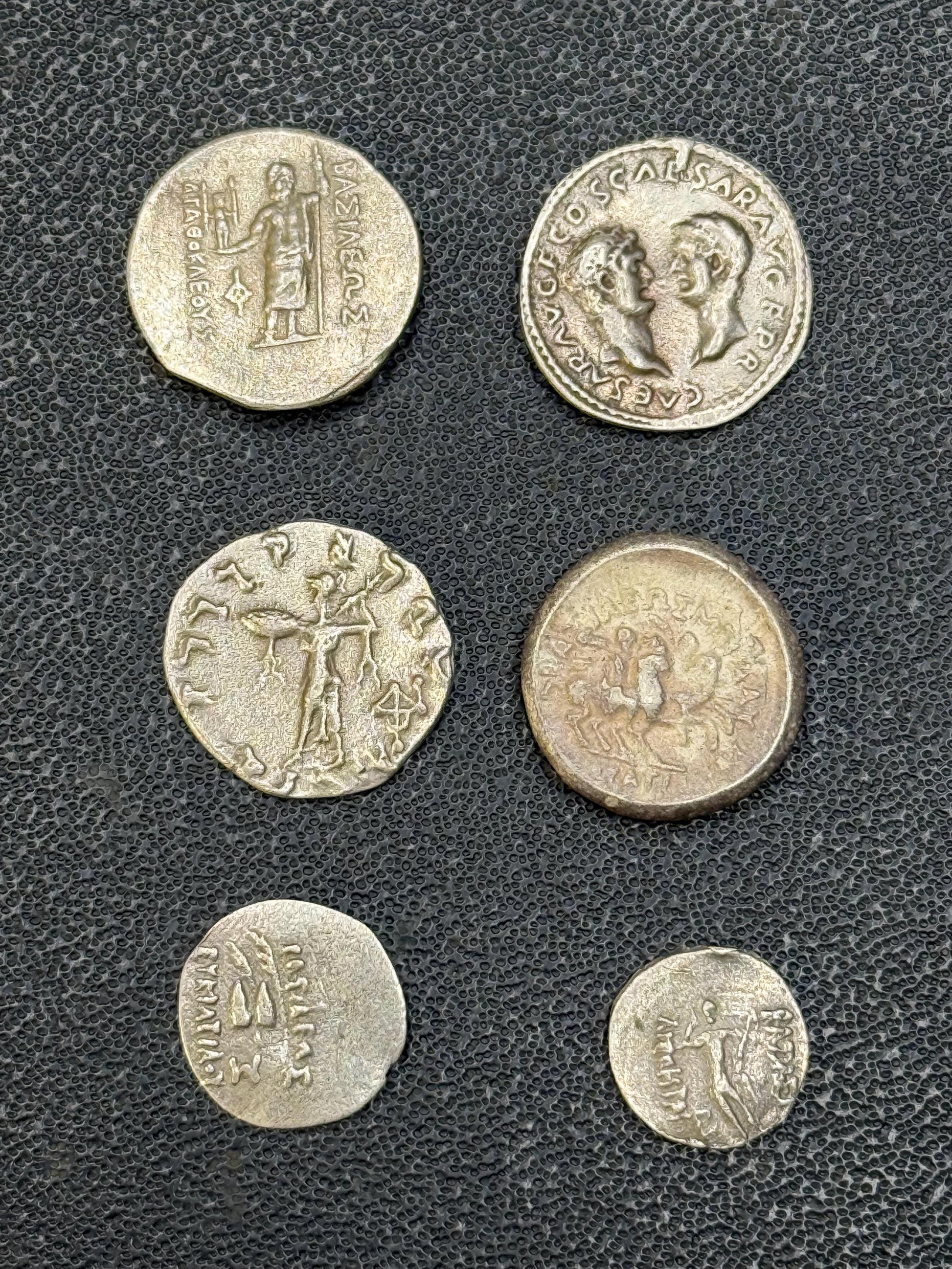 Ancient Authentic Bactrian and Roman Silver Coins