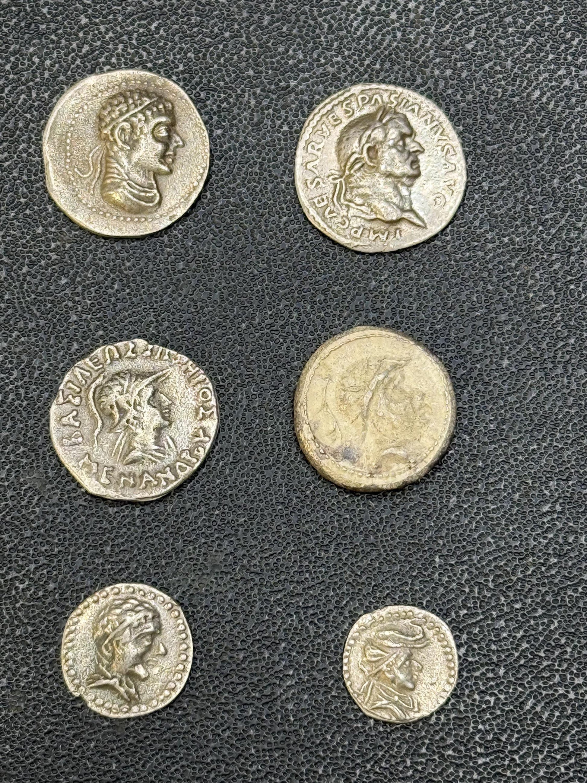 Ancient Authentic Bactrian and Roman Silver Coins