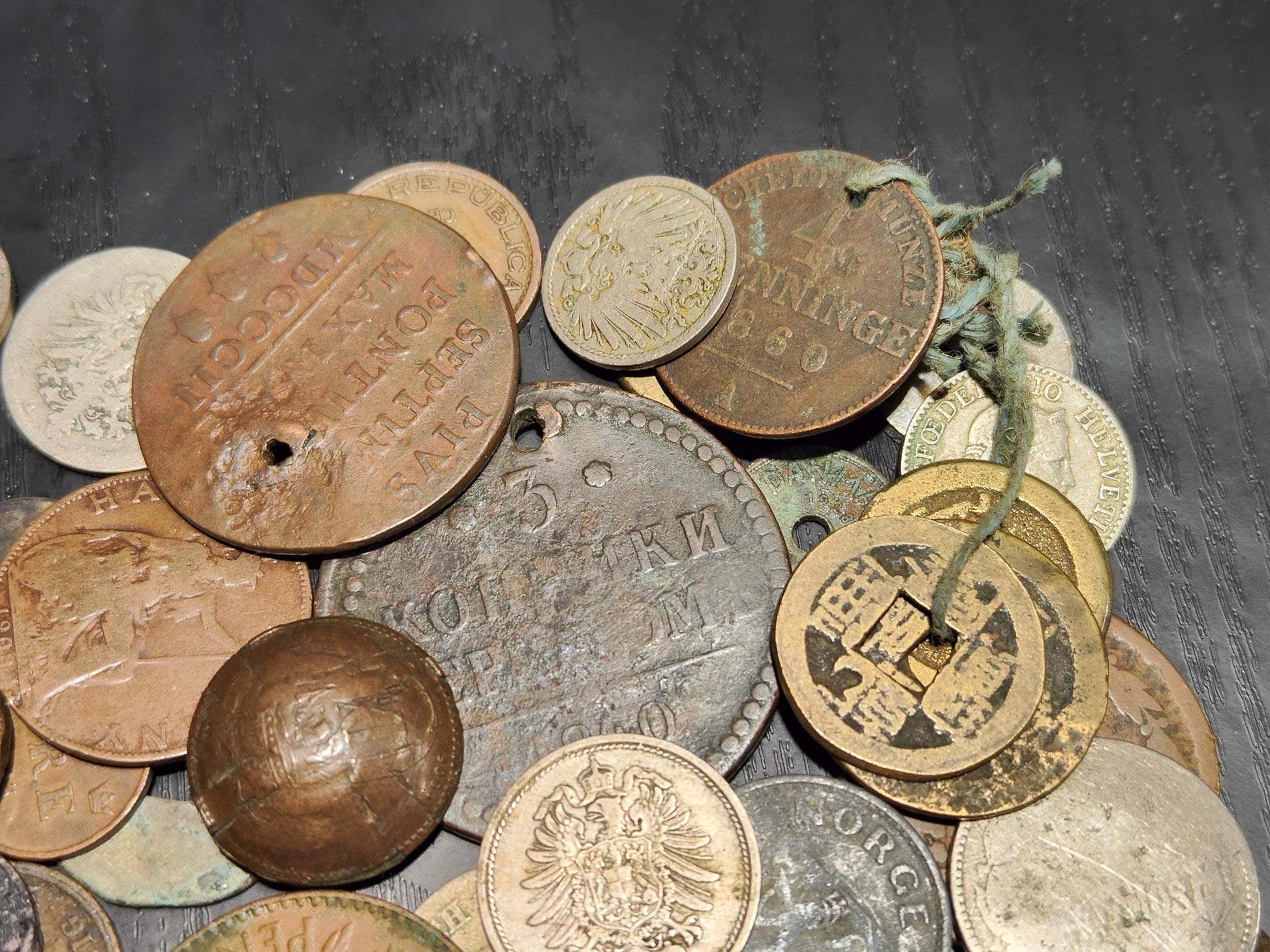 Old Antique Coins for Collecting Revival or Crafting. Some Dug Up, Some with Holes, Scratches Collectible Supplies Bulk Coin Lot Numismatics